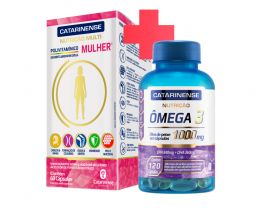 Combo Saúde da Mulher - Polivitamínico Mulher + Ômega 3