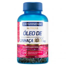Óleo de Linhaça 1000mg 120 Cápsulas Catarinense Nutrição